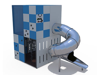 Игровой комплекс ДИО 10116 (закрытая винтовая горка из нержавеющей стали Н-2000)