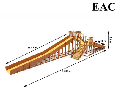 Зимняя горка TORUDA Север - 9/1 (скат 11,85 м и 6,21 м)