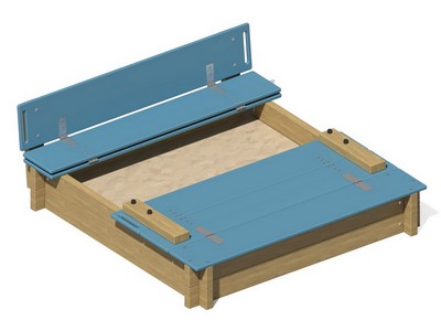 Песочница-лавочка Сокровищница игр 7