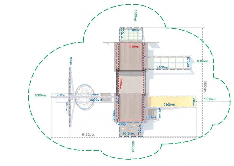 Игровой комплекс серия D1 модель 1 - вид 2