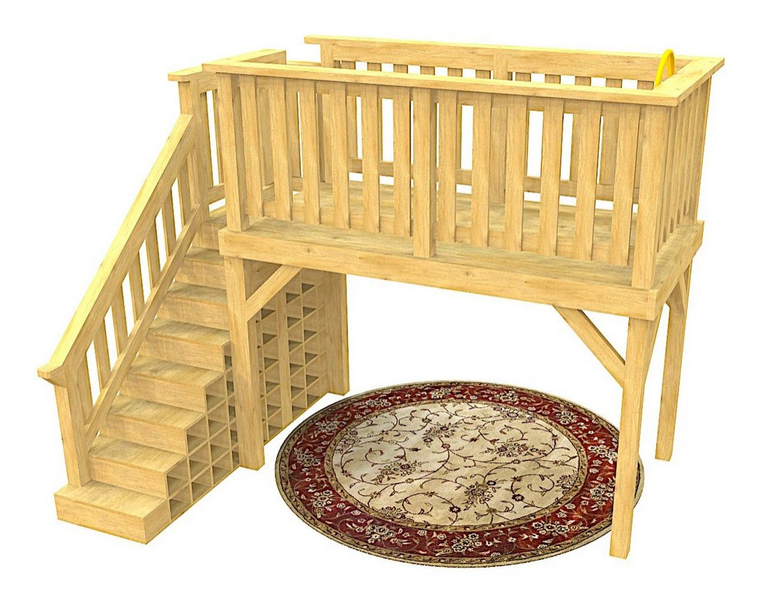 Детская площадка для помещения TORUDA WOOD Чердак Мини - вид 3