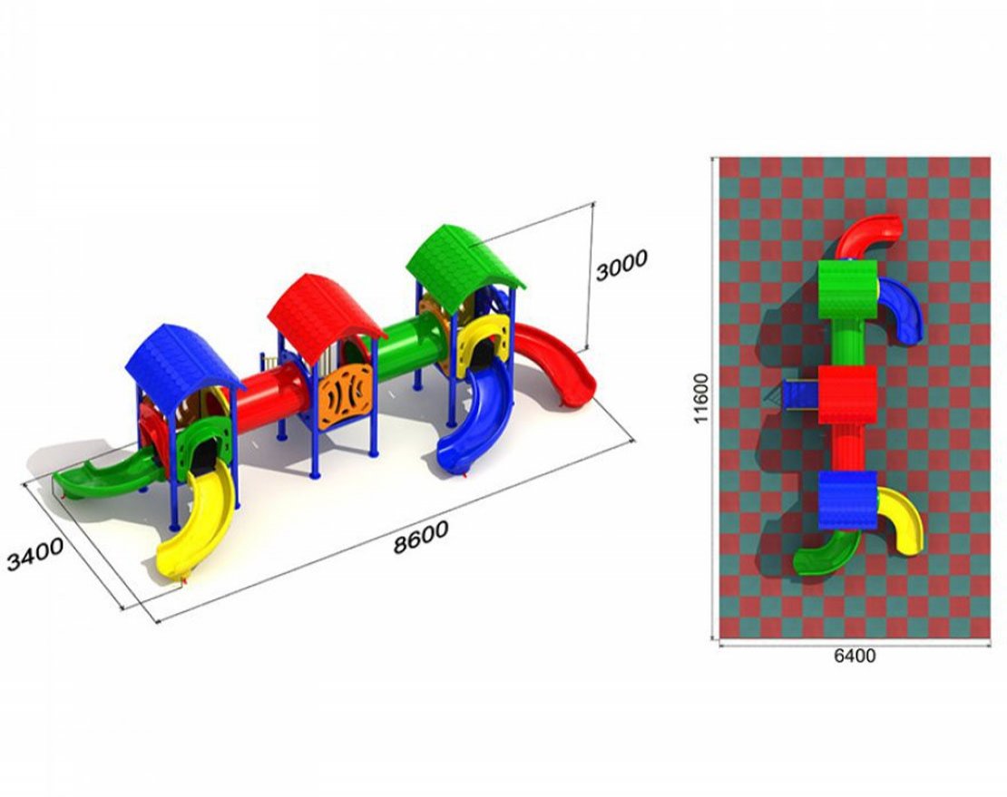 Детская игровая площадка Богатырь 2.1 - вид 3