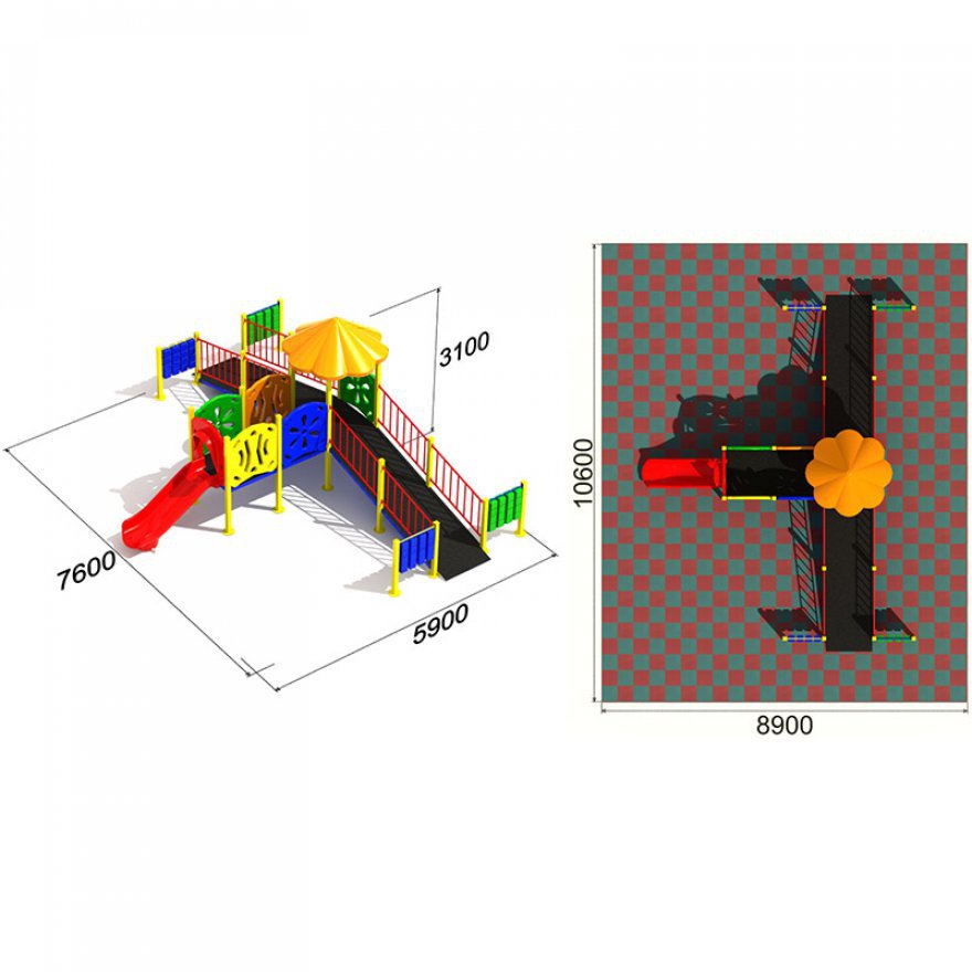 Детская игровая площадка Радость 1 - вид 4