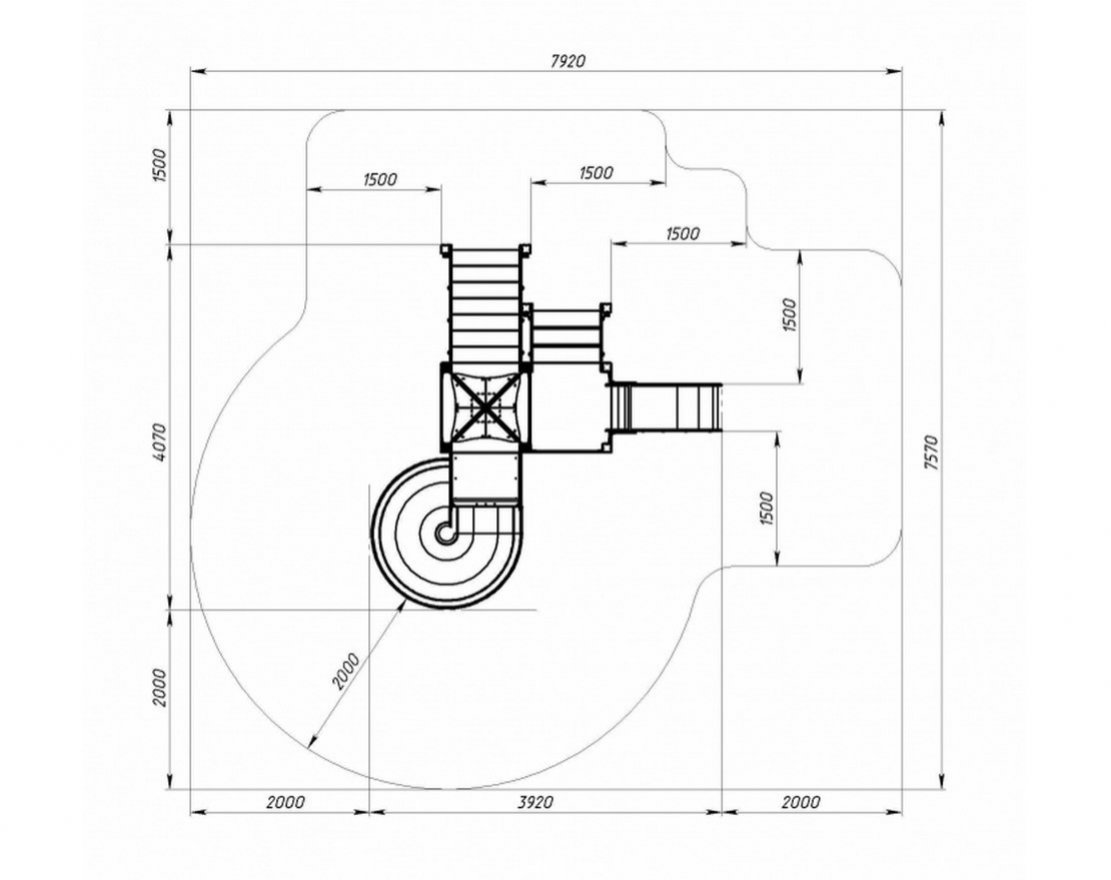 Детская игровая площадка Покорение галактики-9 - вид 2