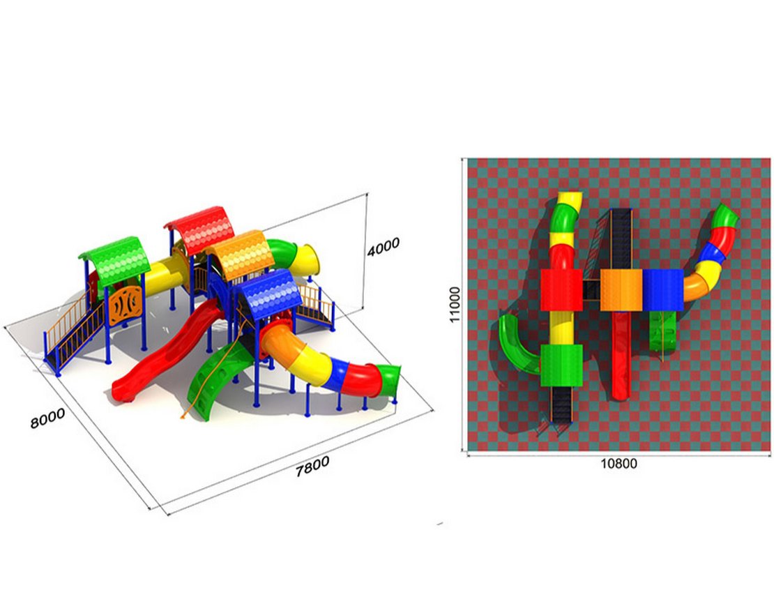 Детская площадка Дельфин 2.1 - вид 2