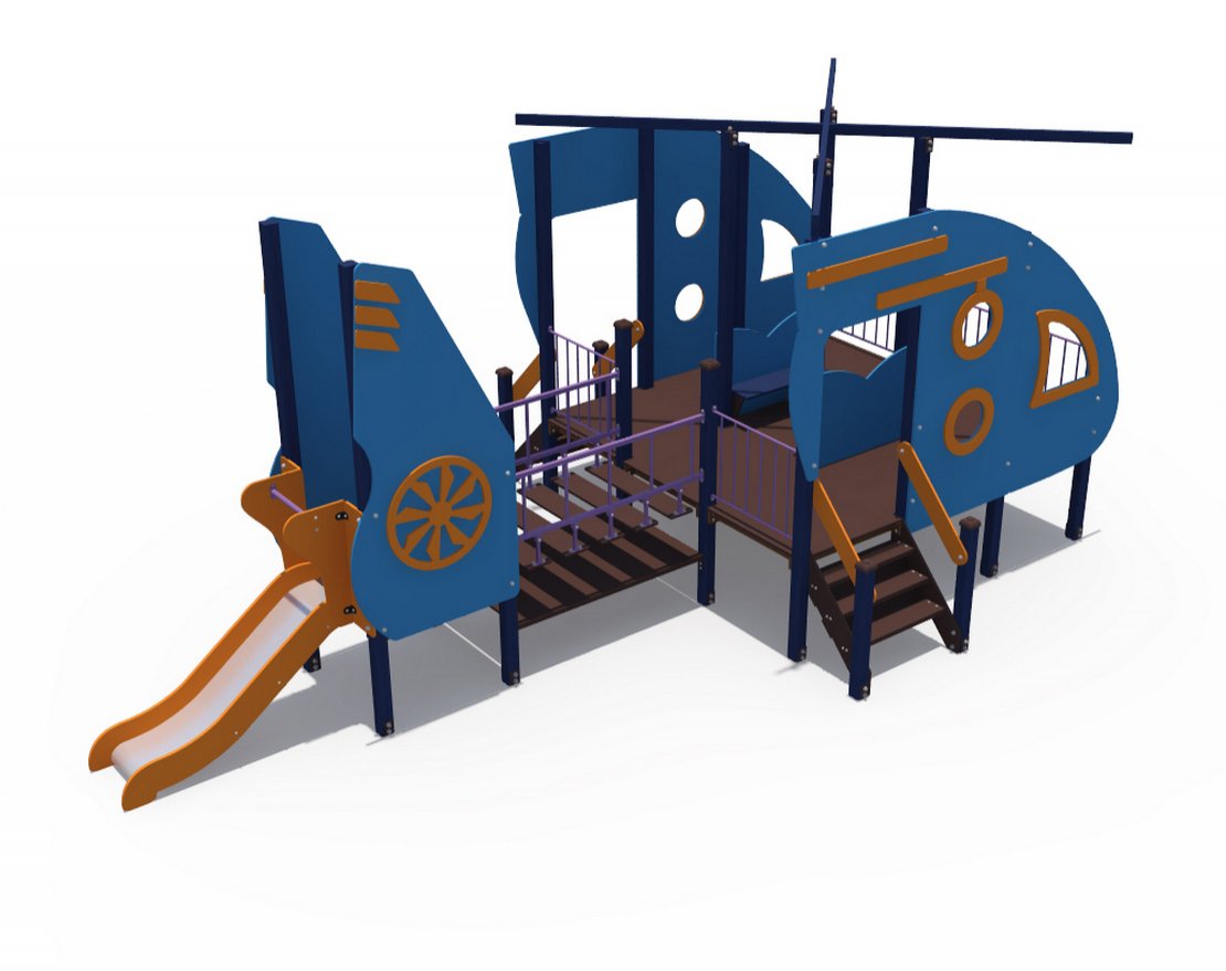 Детский игровой комплекс Пилот Н-750 ДИО 13022 - вид 2