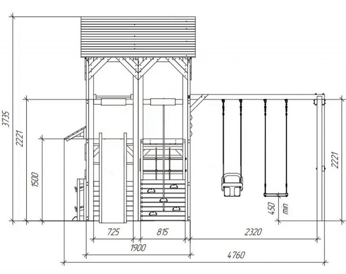 Детский игровой комплекс Домик приключений 1 - вид 2
