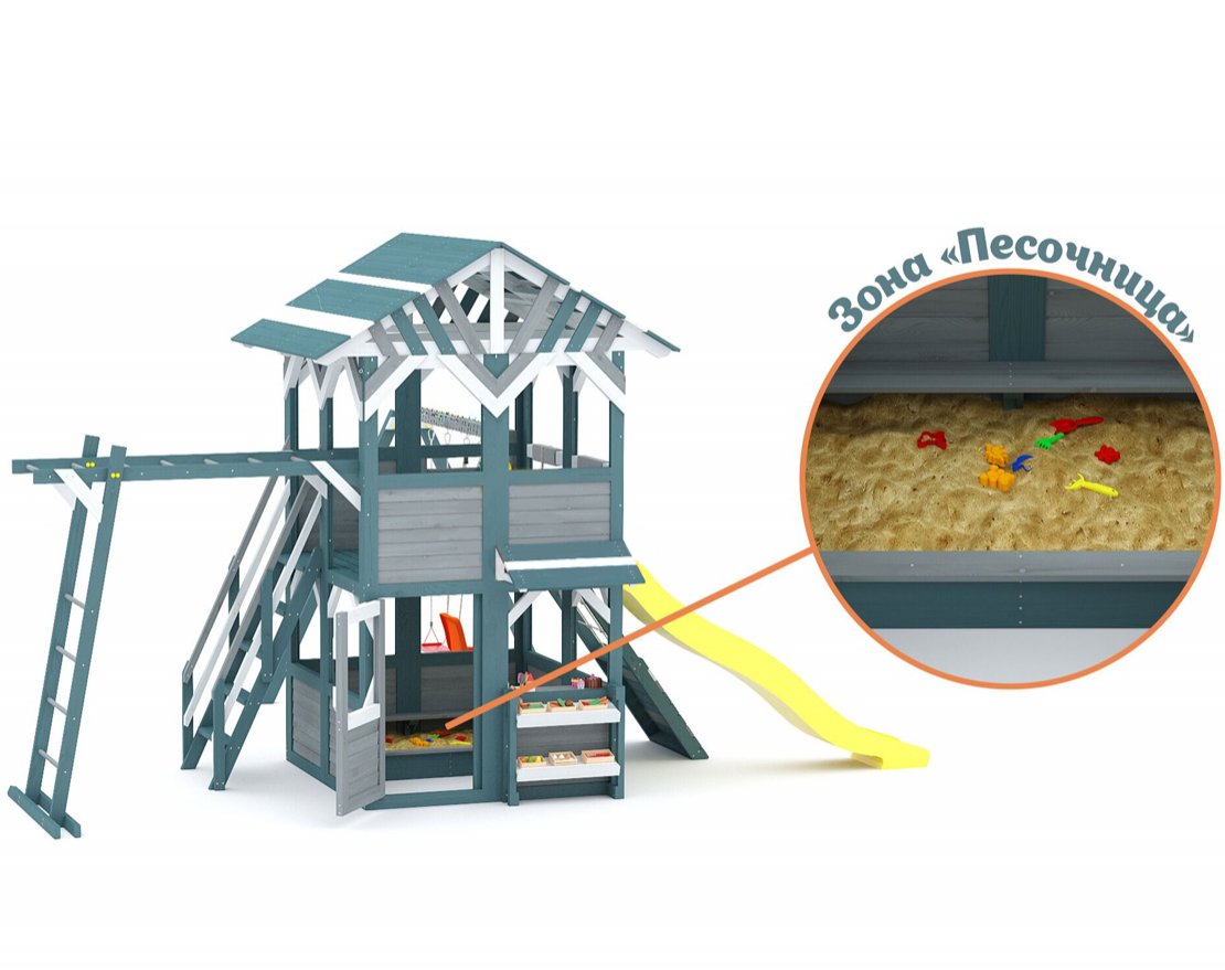 Детский игровой комплекс Домик приключений 1 - вид 5