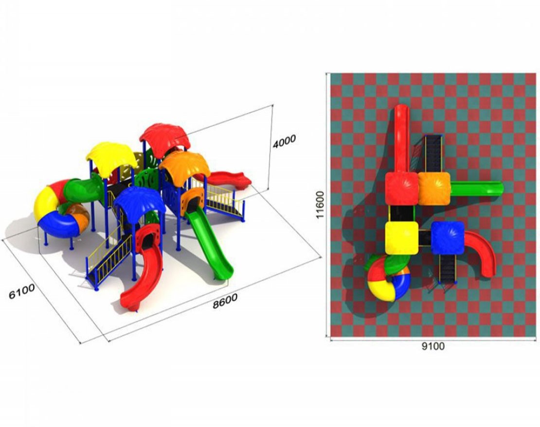 Игровая площадка Зоопарк 2.2 - вид 2