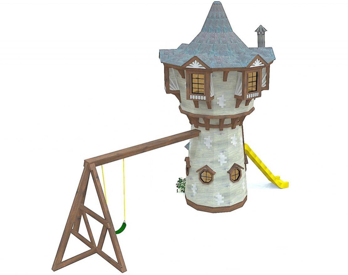 Игровой комплекс TORUDA WOOD Башня Рапунцель - вид 2