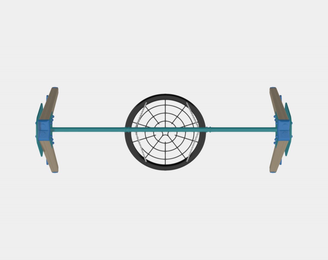 Качели-гнездо деревянные TORUDA Море 01051 - вид 3