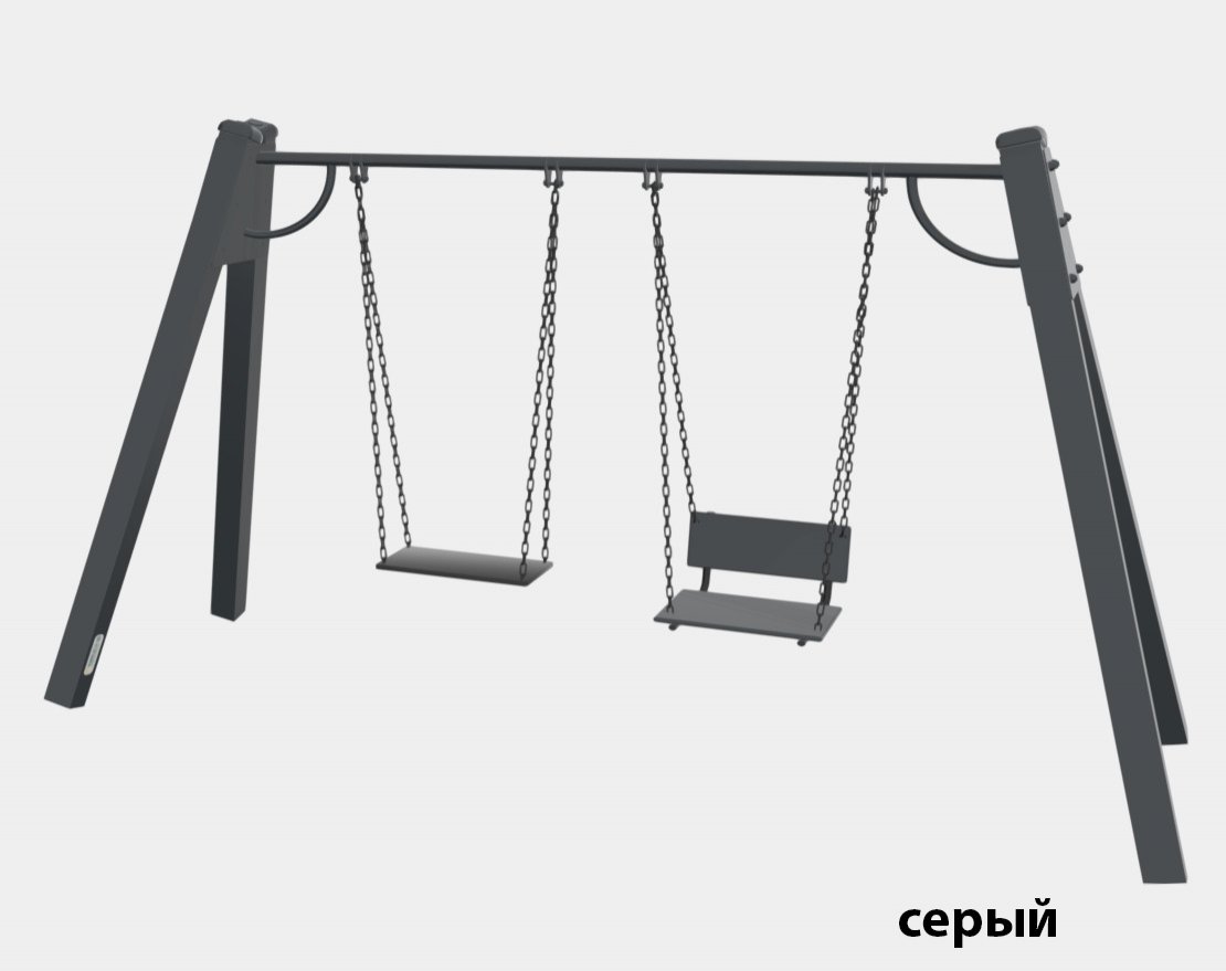 Качели на металлических стойках TORUDA 01250 (качель со спинкой и лодочка) - вид 4