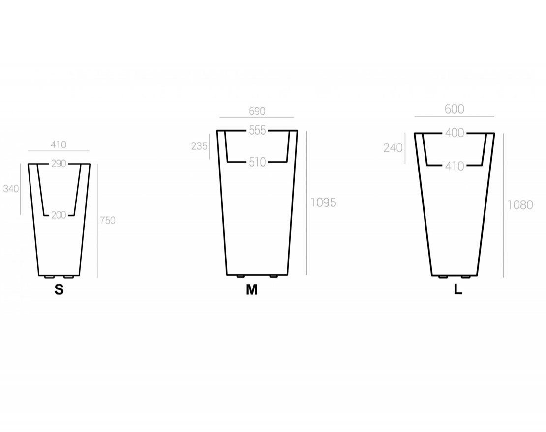 Кашпо Сone S-L - вид 2