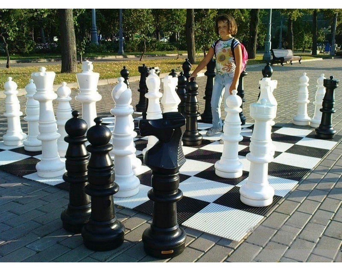 Комплект шахматных фигур до 90 см без поля - вид 2