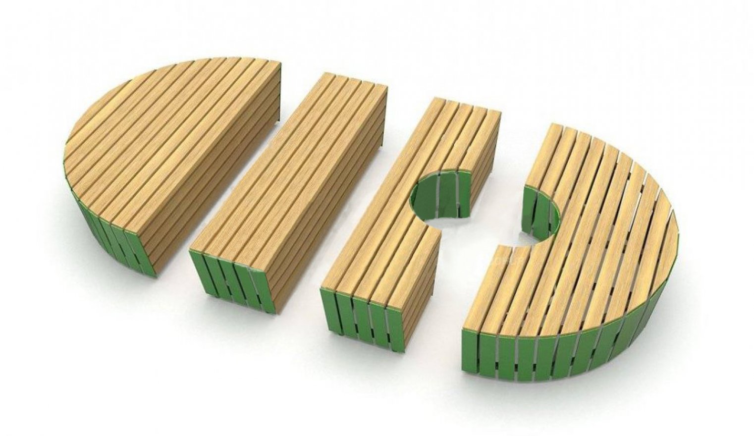 Модульная скамейка TORUDA 011 - вид 4