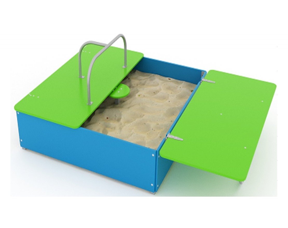 Песочница Модерн 1.1 с крышкой и столиком - вид 3