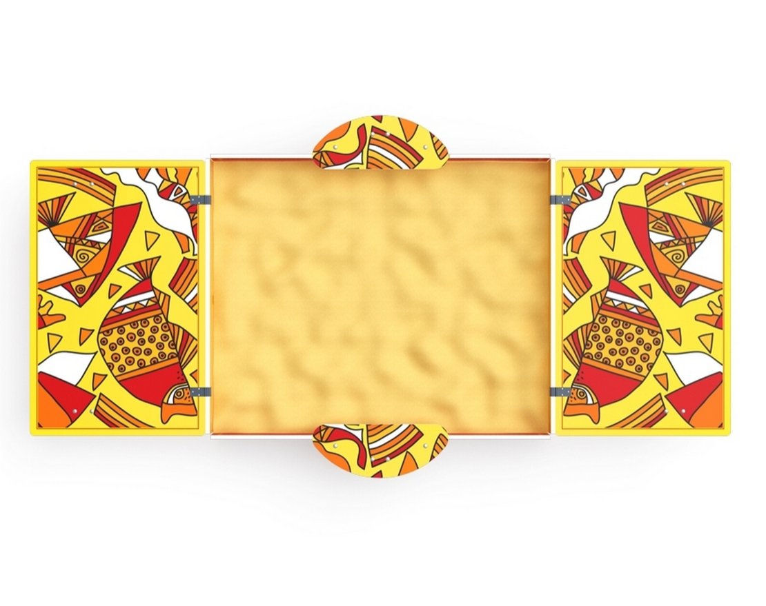 Песочница с крышкой с крышкой  Игра красок-3 - вид 2