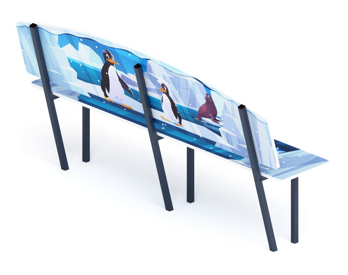 Скамейка детская Антарктида - вид 3