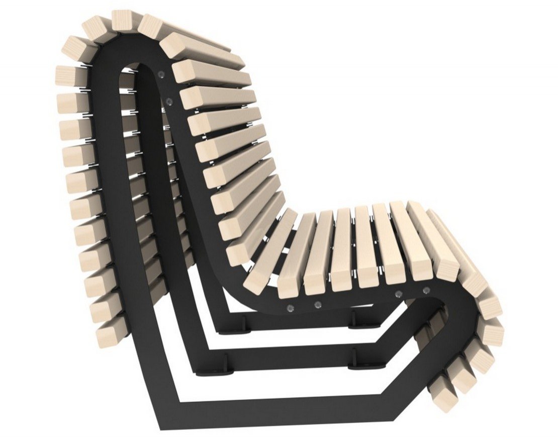 Скамейка парковая SF-S2 - вид 3