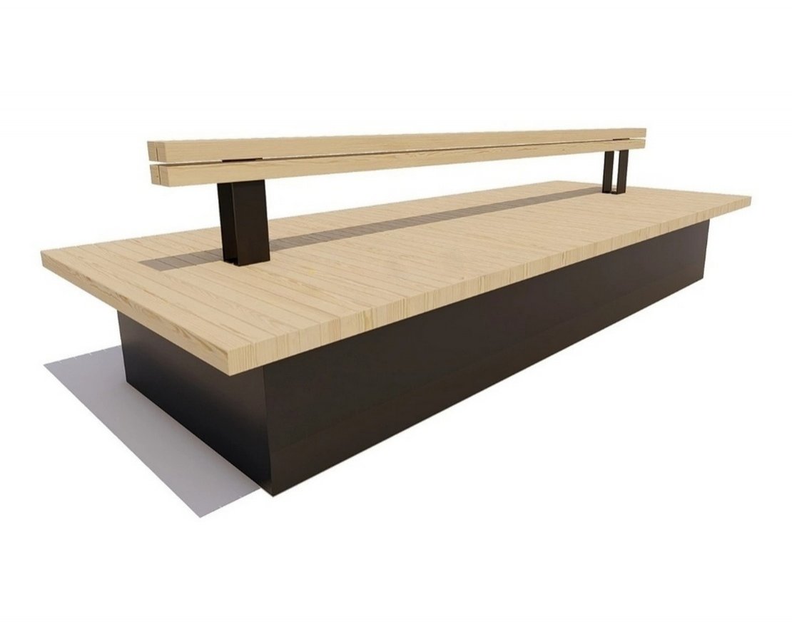 Скамейка Тюмень - вид 4