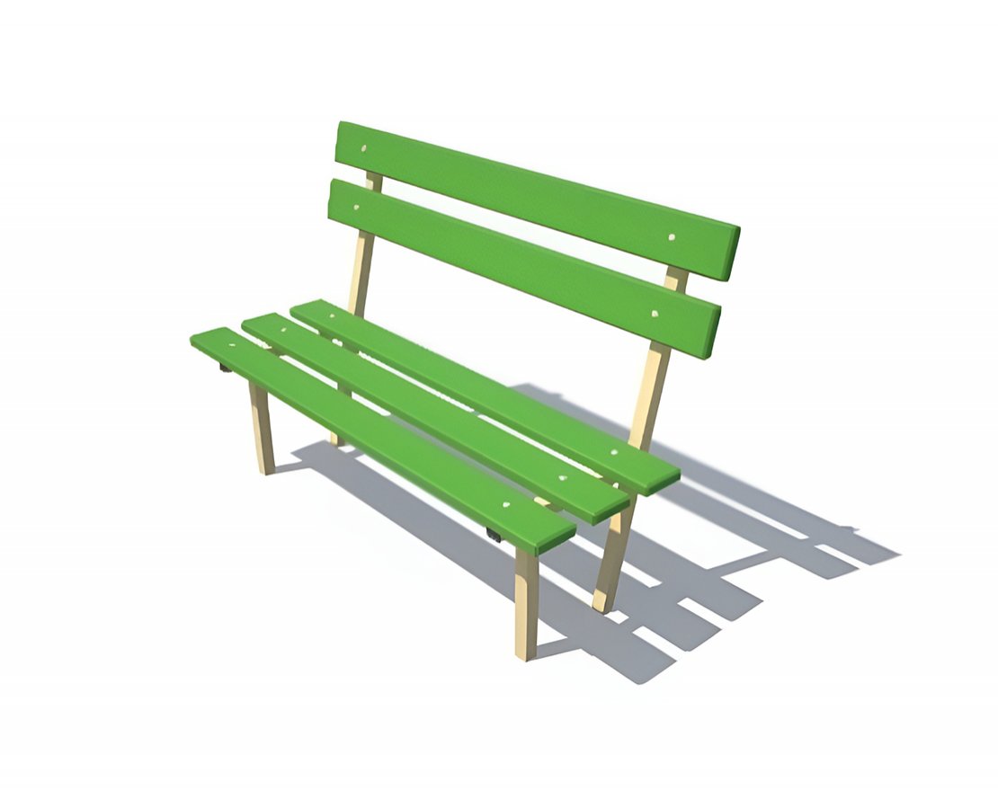 Скамья ДХО 06180 со спинкой - вид 2