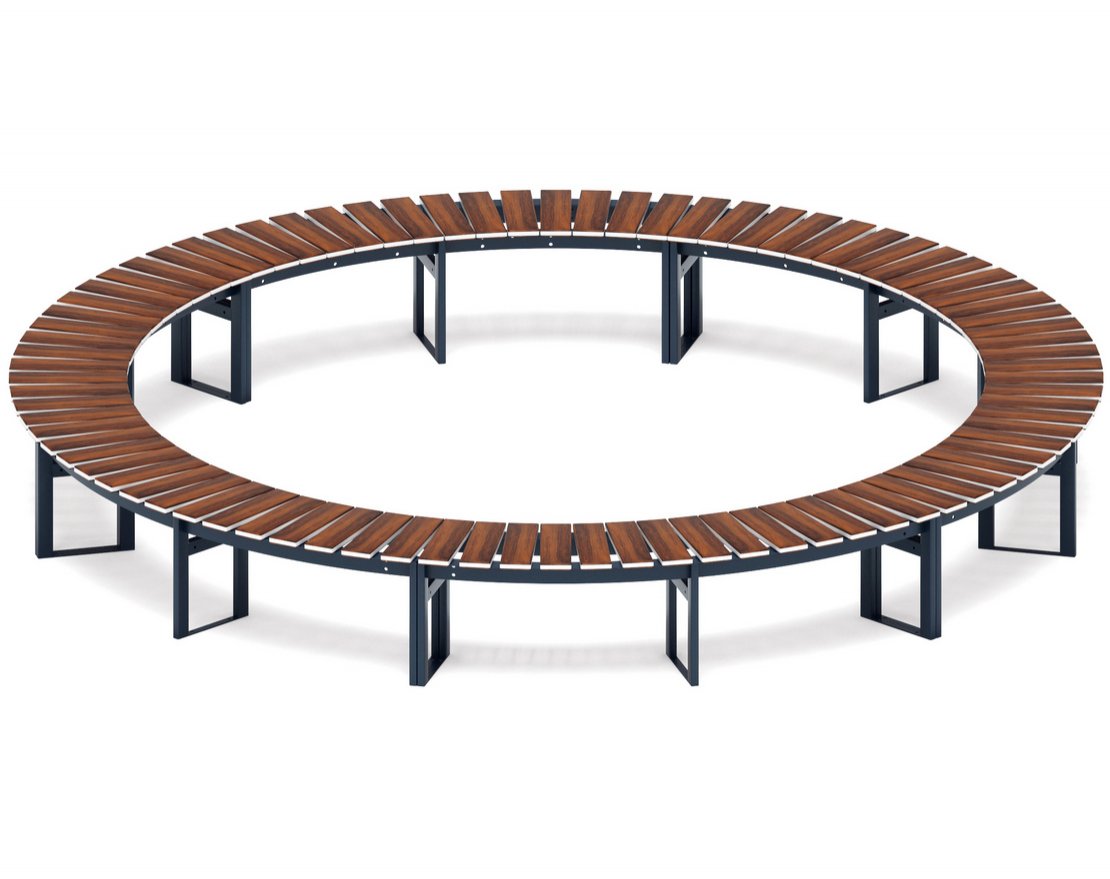 Скамья Центр гармонии-1 (темный дуб) - вид 3