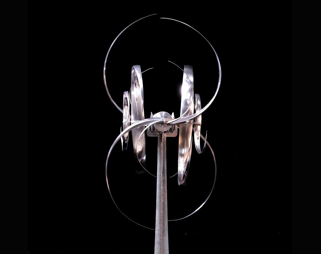 Скульптура из нержавеющей стали Галактика - вид 4