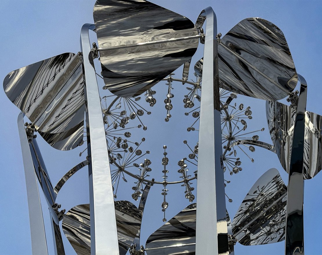 Скульптура из нержавеющей стали Ниагара - вид 4