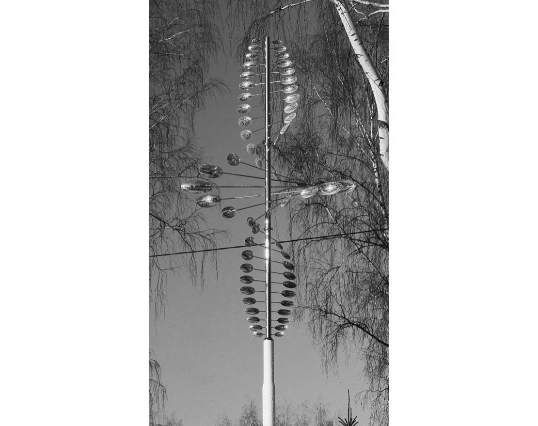 Скульптура из нержавеющей стали Торнадо - вид 5