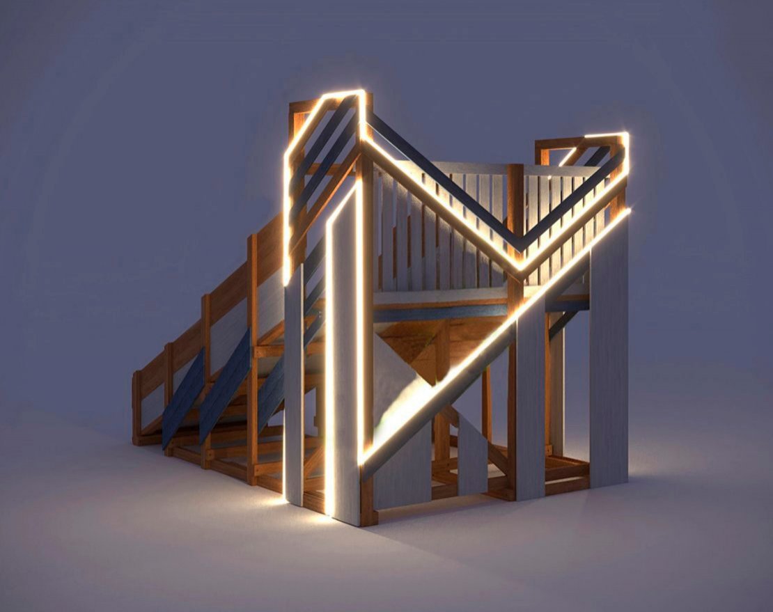 Зимняя горка Snow Fox, скат 4 м (мод. 3) - вид 2