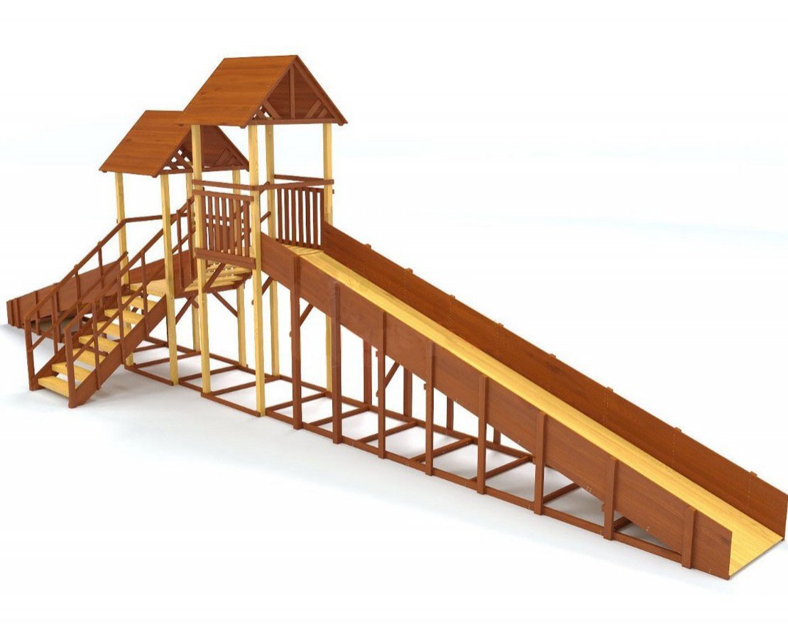 Зимняя горка TORUDA Север - 7/4 (скат 7,7 м и 5 м) - вид 3