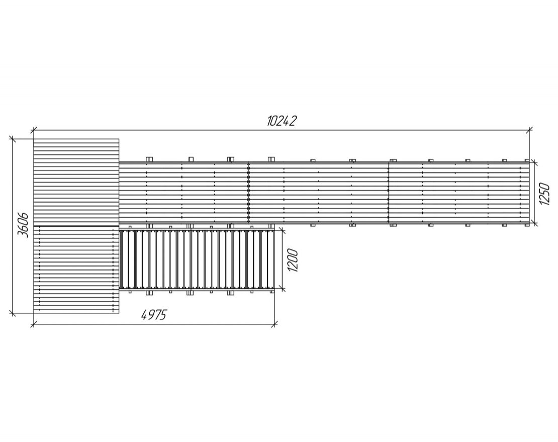 Зимняя горка TORUDA Север - 8/1 (скат 9 м, цвет - серый индиго) - вид 4