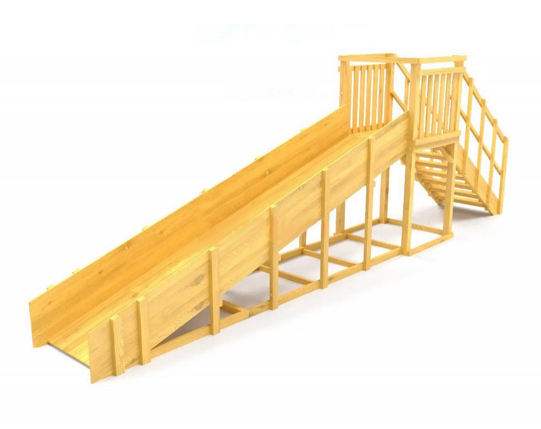 Зимняя горка TORUDA Север wood-2 (скат 5 м) - вид 3