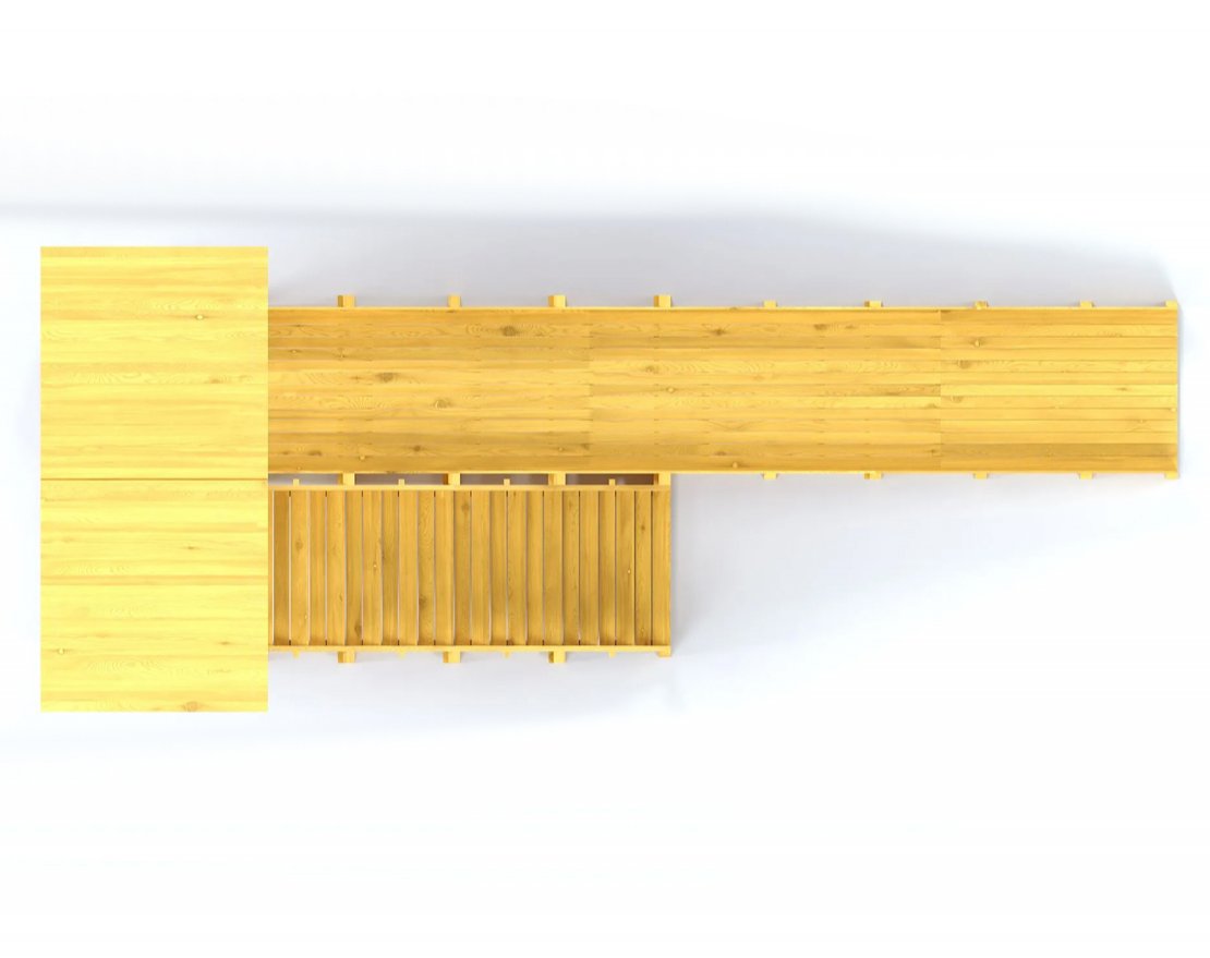 Зимняя горка TORUDA Север wood-6/1 (скат 7,6 м) - вид 2