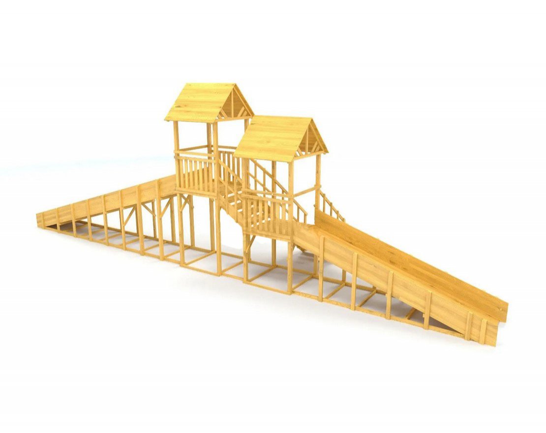 Зимняя горка TORUDA Север wood-7/4 (скат 7,7 м и 5 м) - вид 4